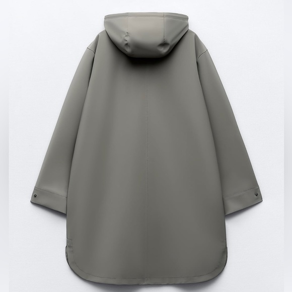 Zara Rubberized Rain Jacket - Sold out on Zara - Picture 2 of 5